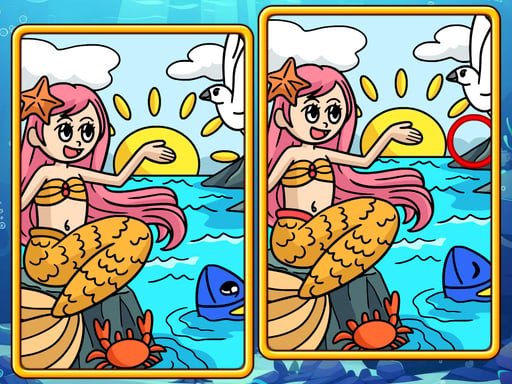 mermaids-spot-the-differences